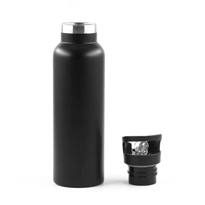 Double walled insulated narrow mouth stainless steel water bottle