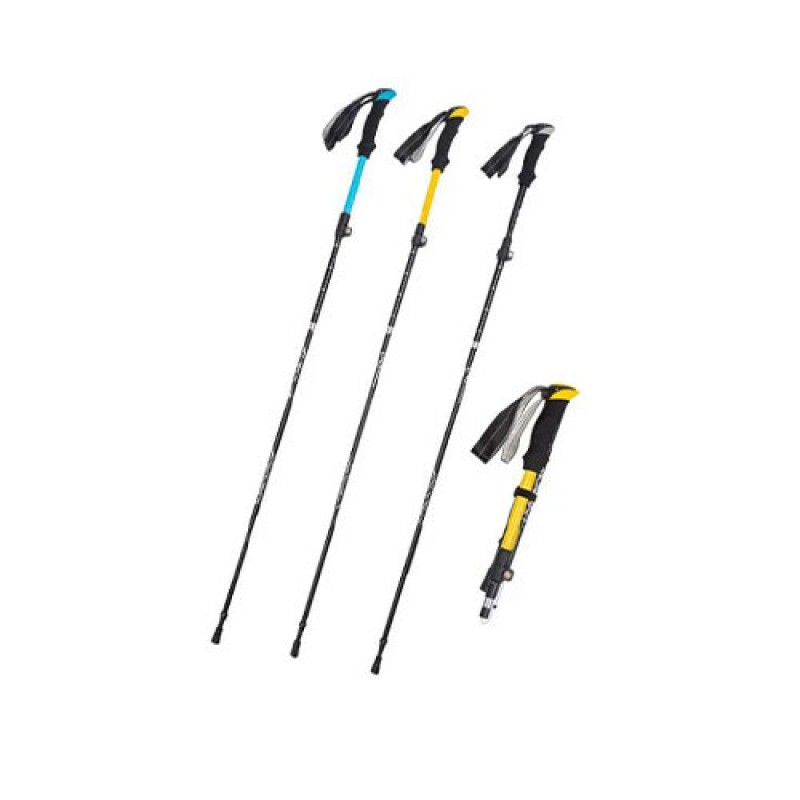 Five section folding walking cane